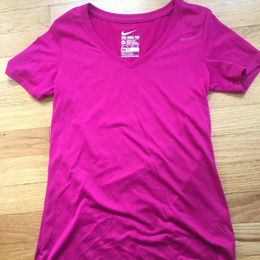 Pink Nike athletic tee